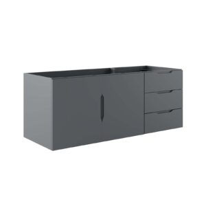Vitality 48" Bathroom Vanity Cabinet (Sink Basin Not Included) By Modway - EEI-4895 - Gray