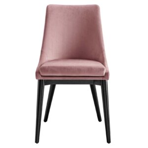 Viscount Performance Velvet Dining Chair By Modway - EEI-5009 - Dusty Rose