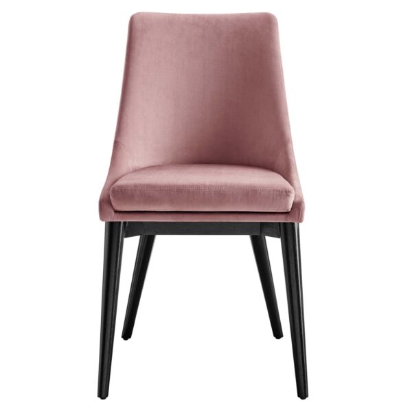 Viscount Performance Velvet Dining Chair By Modway - EEI-5009 - Dusty Rose