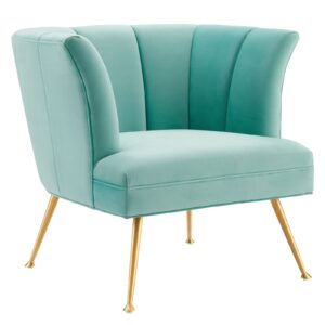 Veronica Channel Tufted Performance Velvet Armchair By Modway - EEI-5023 - Mint