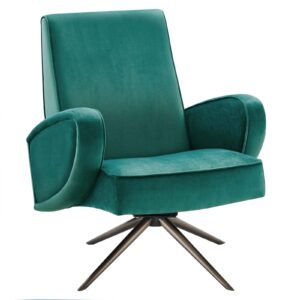 Superior Performance Velvet Swivel Chair By Modway - EEI-5027 - Teal