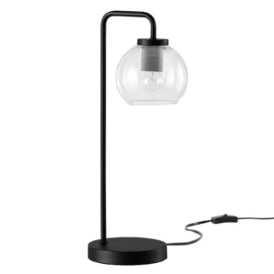 Silo Glass Globe Glass and Metal Table Lamp By Modway - EEI-5617 - Black