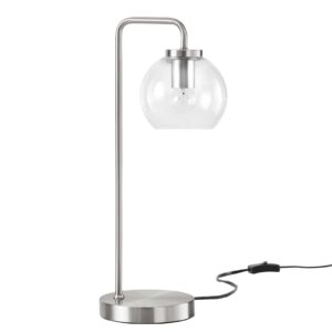 Silo Glass Globe Glass and Metal Table Lamp By Modway - EEI-5617 - Satin Nickel