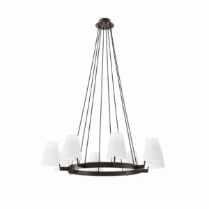 Surround 8-Light Chandelier By Modway - EEI-5641 - White Brass