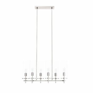 Skylark 6-Light Chandelier By Modway - EEI-5651 - Clear Polished Nickel