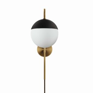 Stellar 1-Light Wall Sconce By Modway - EEI-5654 - Opal Satin Brass