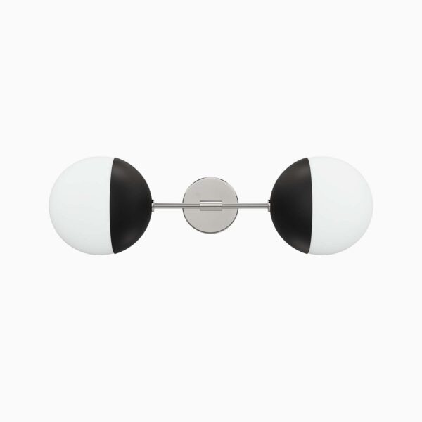 Stellar 2-Light Wall Sconce By Modway - EEI-5657 - Opal Polished Nickel