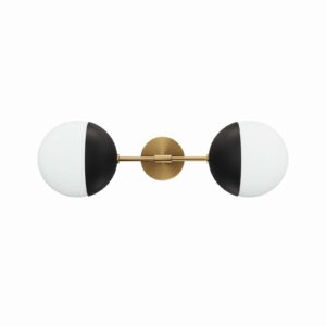 Stellar 2-Light Wall Sconce By Modway - EEI-5657 - Opal Satin Brass