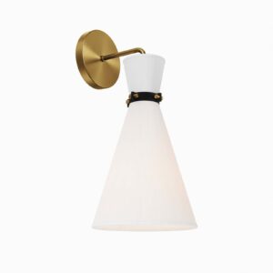 Starlight 1-Light Wall Sconce By Modway - EEI-5660 - White Satin Brass