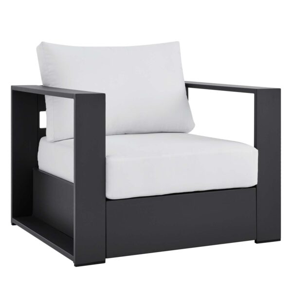 Tahoe Outdoor Patio Powder-Coated Aluminum Armchair By Modway - EEI-5675 - Gray White
