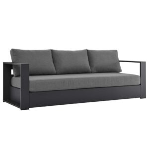 Tahoe Outdoor Patio Powder-Coated Aluminum Sofa By Modway - EEI-5676 - Gray Charcoal