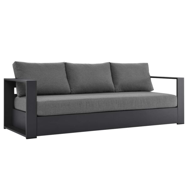 Tahoe Outdoor Patio Powder-Coated Aluminum Sofa By Modway - EEI-5676 - Gray Charcoal