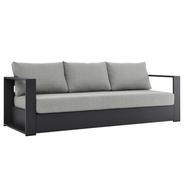 Tahoe Outdoor Patio Powder-Coated Aluminum Sofa By Modway - EEI-5676 - Gray Gray