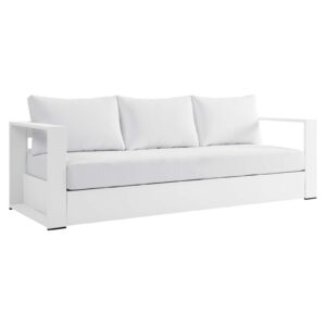 Tahoe Outdoor Patio Powder-Coated Aluminum Sofa By Modway - EEI-5676 - White White