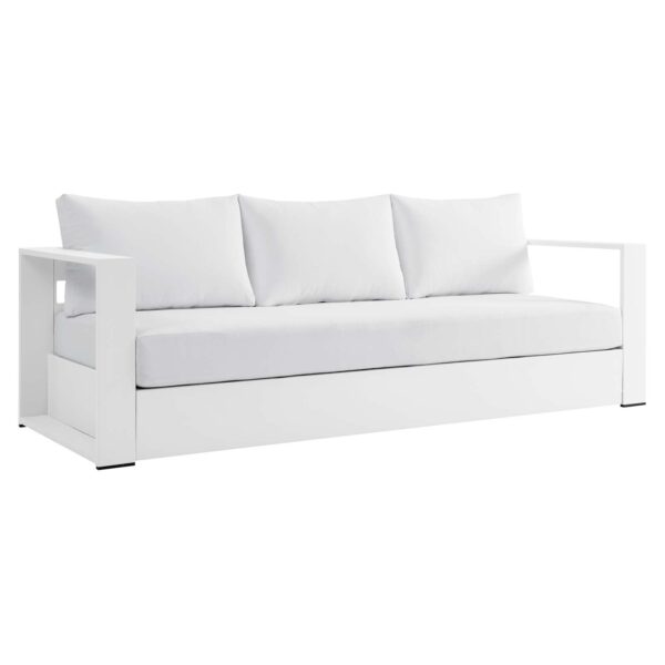 Tahoe Outdoor Patio Powder-Coated Aluminum Sofa By Modway - EEI-5676 - White White