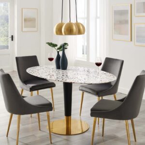 Zinque 60" Oval Terrazzo Dining Table By Modway - EEI-5738