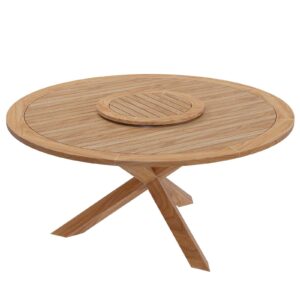 Wellspring 63" Outdoor Patio Teak Wood Dining Table By Modway - EEI-5745