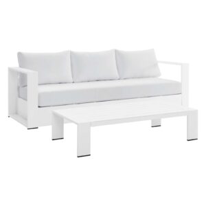 Tahoe Outdoor Patio Powder-Coated Aluminum 2-Piece Set By Modway - EEI-5750 - White White