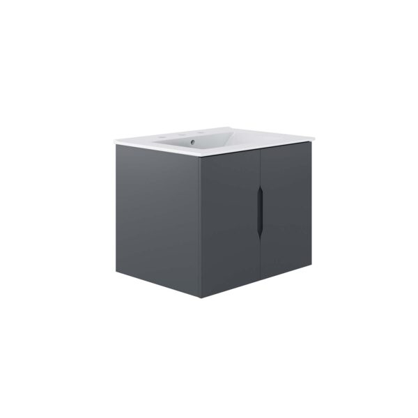 Vitality 24" Bathroom Vanity By Modway - EEI-5782 - Gray White