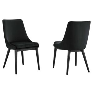 Viscount Accent Performance Velvet Dining Chairs - Set of 2 By Modway - EEI-5816 - Black