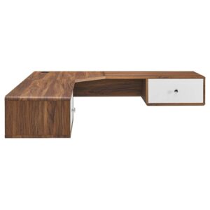 Transmit 55" Wall Mount Corner Wood Office Desk By Modway - EEI-5863