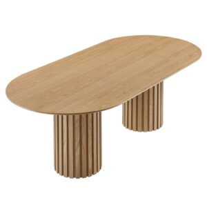 Senja 95" Oval Dining Table By Modway - EEI-6065 - Oak