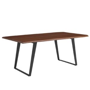 Viggo 74" Live Edge Acacia Wood Dining Table By Modway - EEI-6069 - Black Walnut