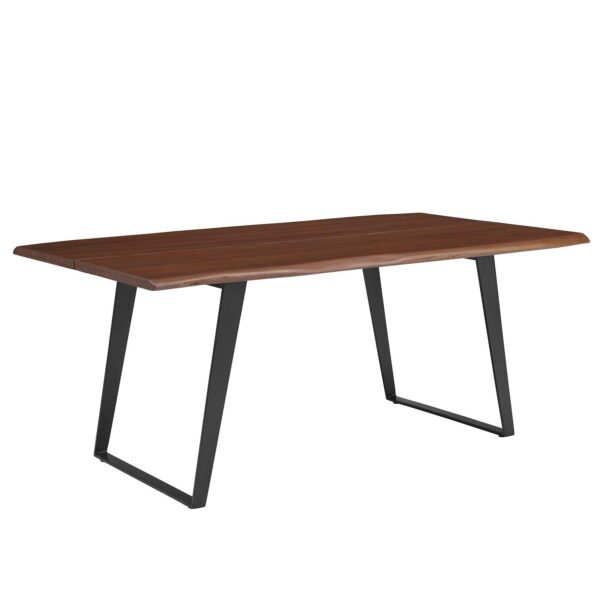 Viggo 74" Live Edge Acacia Wood Dining Table By Modway - EEI-6069 - Black Walnut