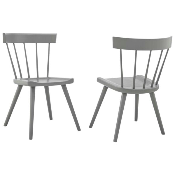 Sutter Wood Dining Side Chair Set of 2 By Modway - EEI-6082 - Light Gray