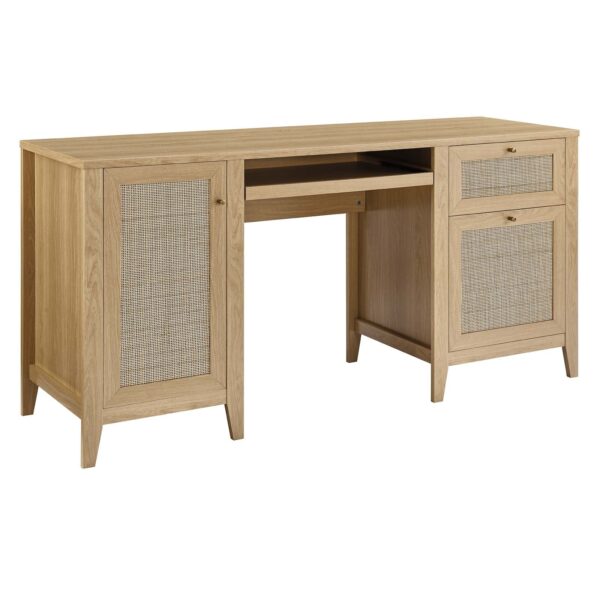 Soma 63" Office Desk By Modway - EEI-6117 - Oak