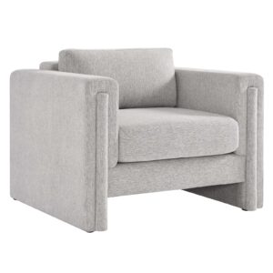Visible Fabric Armchair By Modway - EEI-6373 - Light Gray