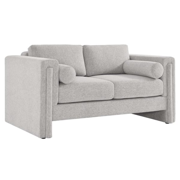 Visible Fabric Loveseat By Modway - EEI-6375 - Light Gray