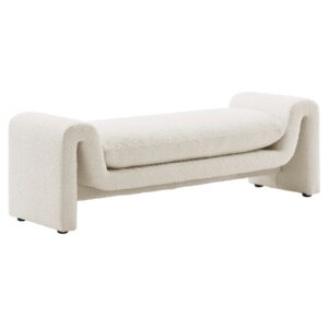 Waverly Boucle Fabric Bench By Modway - EEI-6379 - Ivory