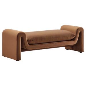 Waverly Performance Velvet Bench By Modway - EEI-6380 - Brown