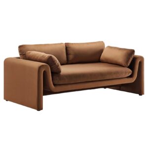 Waverly Performance Velvet Sofa By Modway - EEI-6382 - Brown