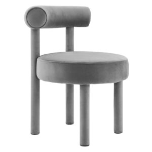 Toulouse Performance Velvet Dining Chair By Modway - EEI-6388 - Gray