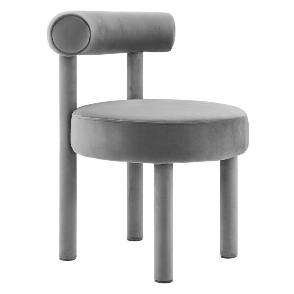 Toulouse Performance Velvet Dining Chair By Modway - EEI-6388 - Gray