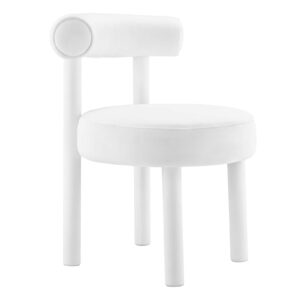 Toulouse Performance Velvet Dining Chair By Modway - EEI-6388 - White