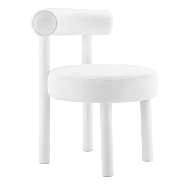 Toulouse Performance Velvet Dining Chair By Modway - EEI-6388 - White