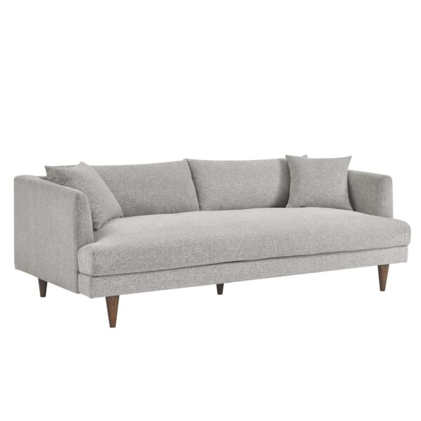 Zoya Down Filled Overstuffed Sofa By Modway - EEI-6405 - Light Gray Fabric