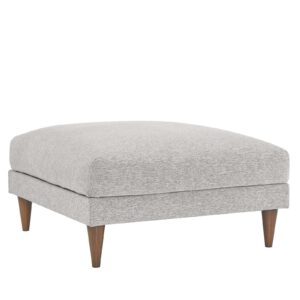 Zoya Down Filled Overstuffed Ottoman By Modway - EEI-6481 - Light Gray Fabric