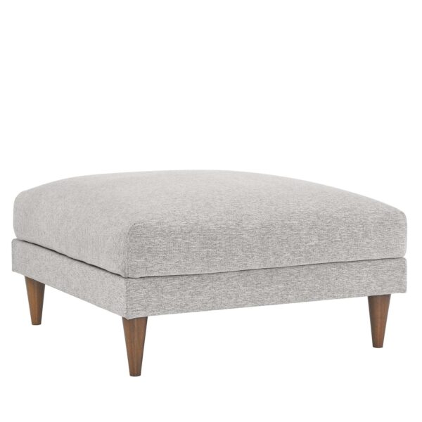 Zoya Down Filled Overstuffed Ottoman By Modway - EEI-6481 - Light Gray Fabric