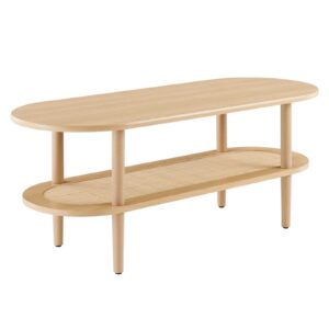 Torus Oval Coffee Table By Modway - EEI-6526 - Oak