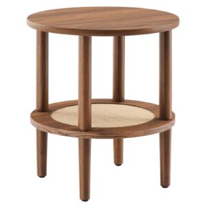 Torus Round Side Table By Modway - EEI-6527 - Walnut