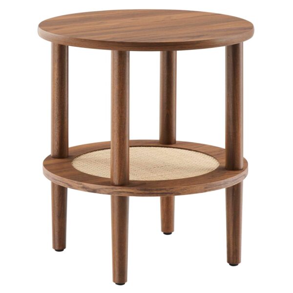 Torus Round Side Table By Modway - EEI-6527 - Walnut