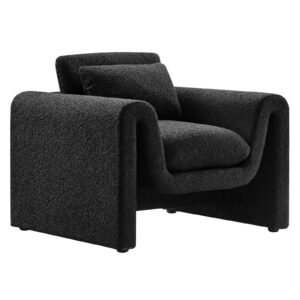 Waverly Boucle Upholstered Armchair By Modway - EEI-6575 - Black