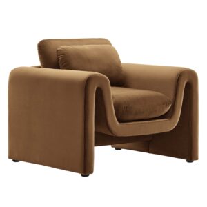 Waverly Performance Velvet Armchair By Modway - EEI-6576 - Brown