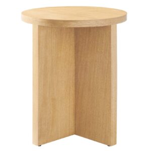 Silas Round Wood Side Table By Modway - EEI-6579 - Natural