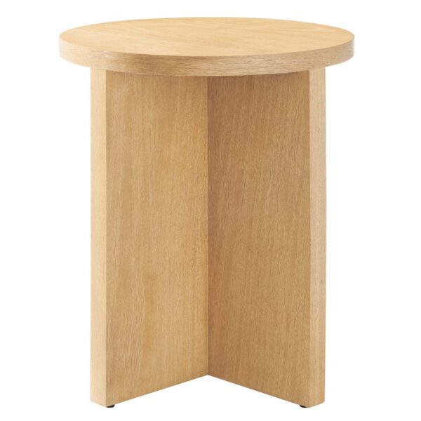 Silas Round Wood Side Table By Modway - EEI-6579 - Natural