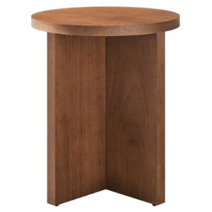 Silas Round Wood Side Table By Modway - EEI-6579 - Walnut